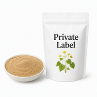 Faitury Vente en gros Poudre d'Épimède naturelle (Horny Goat Weed) à 10% d'Icariine, Extrait en poudre d'Épimède
