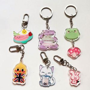 Pendant Keychain <b>Cute</b> Frog Anime Acrylic Charms Phone Charm - Product Image 2