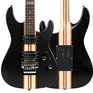 Guitare Électrique Bullfighter D-300 Corps Traversant, Système Tremolo, 6 Cordes, Couleur Naturelle - Product Image 1