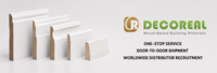 Panneau mural en MDF rainuré 3D blanc apprêté, moulure murale décorative