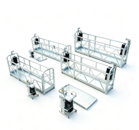 Plateforme de travail suspendue électrique ZLP630 haute sécurité, construction en acier/aluminium pour travaux de façade de bâtiment