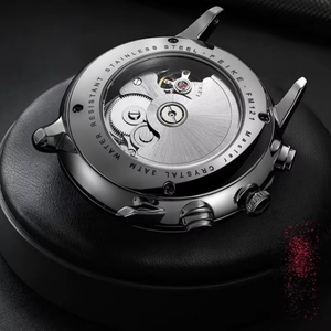 Reloj de Pulsera Multifuncional de Acero Inoxidable 316L OEM, Reloj Mecánico Impermeable para Hombre, Reloj de Negocios con Calendario - Product Image 3