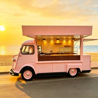 Camion de restauration électrique personnalisé avec équipement de cuisine pour shawarma, idéal pour les services de traiteur mobile et la vente de nourriture de rue