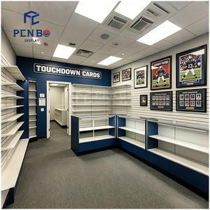 Présentoir Commercial en Bois pour Cartes de Football et de Baseball, Vitrine de Présentation pour Cartes Sportives en Magasin - Product Image 6