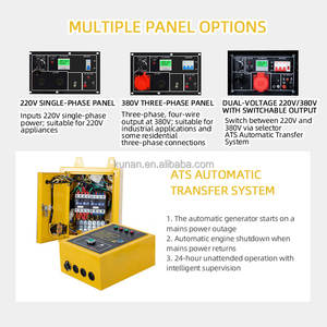 גנרטורים דיזל שקטים 10 קילוואט 10 קילו-וולט-אמפר, מנוע דיזל לכיבוי אש, פאנל דיגיטלי, גנרטורים 8 קילוואט 6 קילוואט 5 קילוואט 3 קילוואט - Product Image 6
