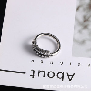 Black Myth Wukong Punk Style Monkey King Golden Cudgel Titanium Steel <b>Ring</b> Men's Fashion Jewelry Gift - Product Image 5