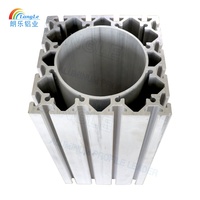 Profils en aluminium anodisé noir 6063 Alu 2020 2080 3030 4040 4080 8080 9090 100100 120120 avec rainure en T pour extrusion CNC