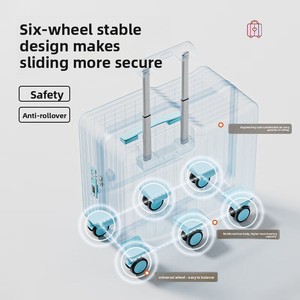 Maleta infantil plegable con ruedas, pequeña y ligera, equipaje de mano de 18 pulgadas, equipaje de viaje para niños y <span class=keywords><strong>niñas</strong></span> - Product Image 5