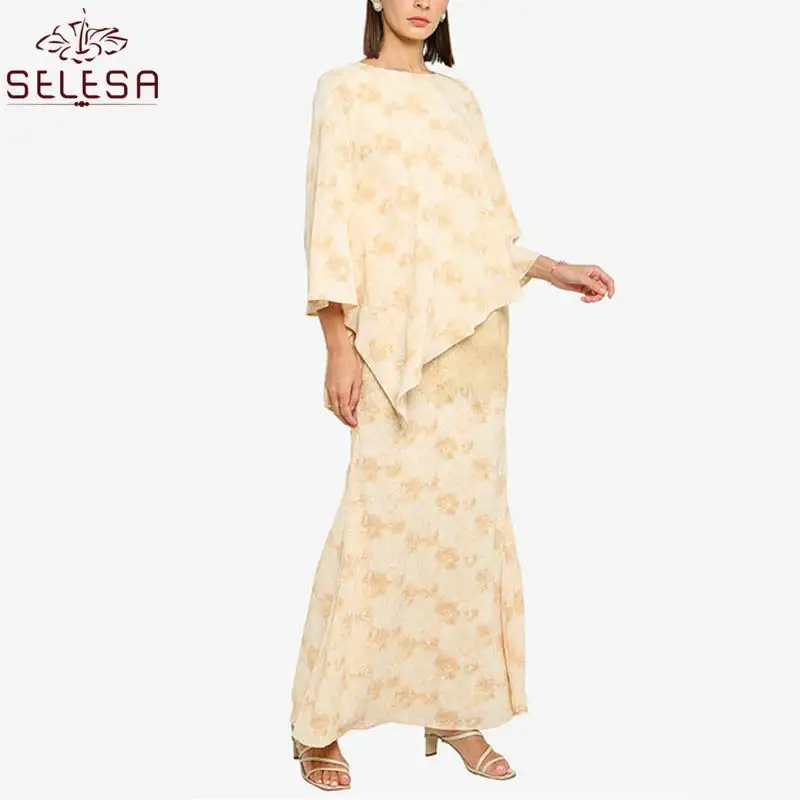 Freizeit Muslim Kleid Loose Design Kebaya Großhandel Baju Kurung