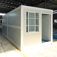 Bâtiment Modulaire Préfabriqué Pliable 20FT à Faible Coût et Couleur Personnalisée en Acier Galvanisé pour Bureau, Entrepôt et Stockage Moderne