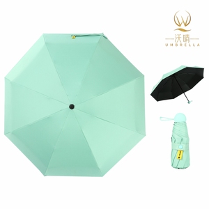 Paraguas Manual Plegable de Cinco Secciones, Reforzado con 8 Varillas, Tipo Macaron, Resistente al Viento y con Protección UPF 50+, Ecológico y Ergonómico con Mango Redondo - Product Image 2