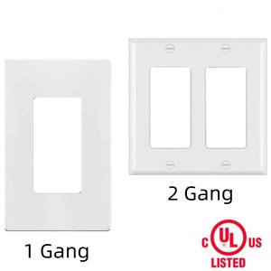 Screwless Tấm tường trang trí Outlet bìa cho chuyển đổi ánh sáng chúng tôi tiêu chuẩn <span class=keywords><strong>2</strong></span> gang chuyển đổi tường màu trắng tấm phù hợp với phòng khách phòng ngủ - Product Image 5