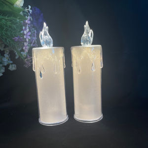 เทียนไข LED แบบใสแบบหยดทำจากกระดาษกากเพชรงานหัตถกรรมสำหรับตกแต่งบ้าน - Product Image 3