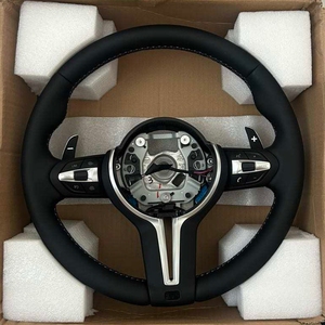 Volante in Pelle per Auto <span class=keywords><strong>BMW</strong></span> <span class=keywords><strong>Serie</strong></span> 3 e <span class=keywords><strong>Serie</strong></span> 5, per Modelli <span class=keywords><strong>M3</strong></span> M4 M5 M6 F30 F10 F15 F36 F01 F20 F22 F25 F31 F32 E60 E70 E71 E90 X6 - Product Image 1