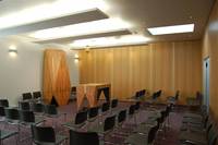 Cloison Acoustique Pliante en Bois avec Cadre en Aluminium, Mur de Séparation Modulaire Ignifuge et Insonorisé pour Restaurants - Facile à Installer