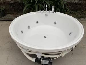 Baignoire de massage intérieure ronde et dissimulée jakuzzy sape pour salle de bain, bain à remous <span class=keywords><strong>jacouzi</strong></span> - Product Image 3