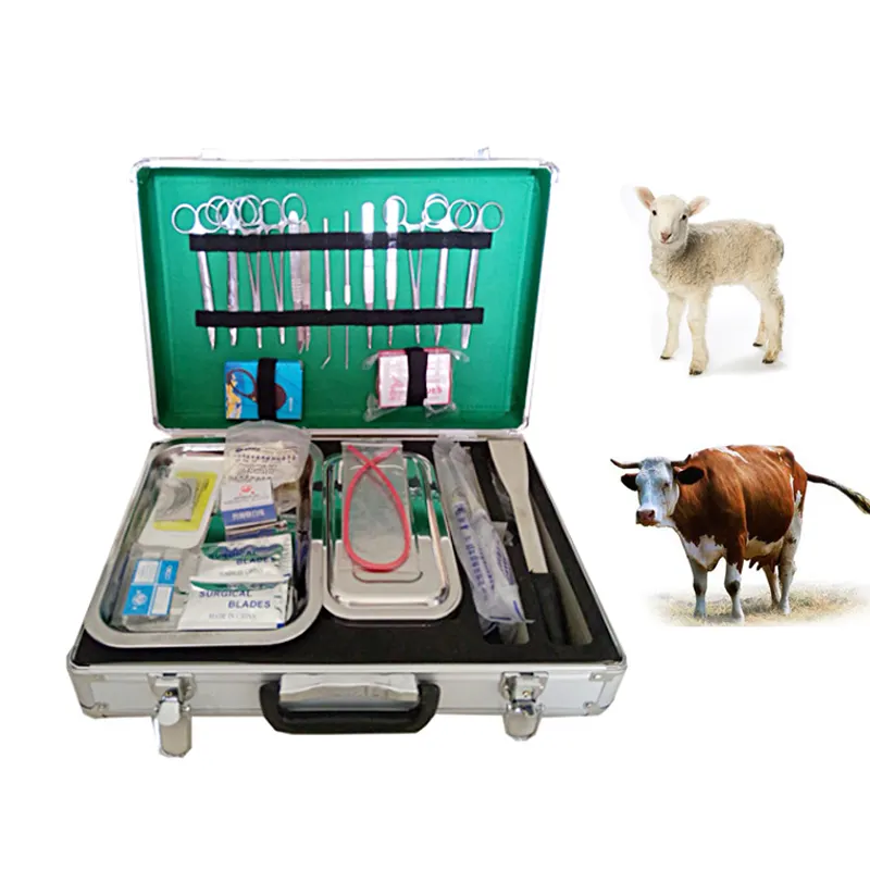 HC-R063 البيطرية الجراحية أداة/الطبية التشغيل معدات للأغنام/البقر/كبيرة الحيوان أداة كيت ل الجراحية