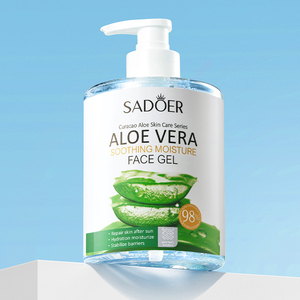 SADOER Nouveaux Produits de Soins de la Peau Gel d'<span class=keywords><strong>Aloe</strong></span> <span class=keywords><strong>Vera</strong></span> Biologique Naturel Hydratant Anti-Âge Rides Visage Apaisant Réparation Gel Facial - Product Image 1