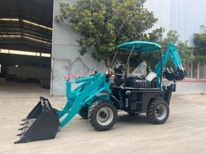 <b>Small</b> Mini Backhoe <b>Wheel</b> Loader Diesel Engine 0.6 M³ Bucket High Load Capacity Compact Construction Machine - Product Image 4