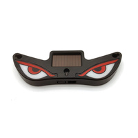 Feux LED solaires « Devil Eyes » pour pare-brise, clignotants d'avertissement, indicateurs lumineux LED d'ambiance pour voiture avec ventouse pour vitre de voiture