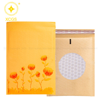 Enveloppes à bulles autocollantes imprimées personnalisées en papier brun artisanal