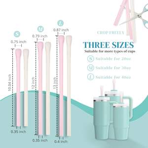 Pajitas Antiarrugas Reutilizables para Prevenir Arrugas en los Labios, Compatibles con Vasos Stanley de 40 oz y 30 oz, Perfectas para Rellenar Labios - Product Image 5