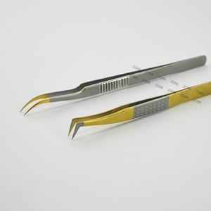 Professional Fiber Tips <b>Eyelash</b> <b>Applicator</b> Anti Static Volume Lash Tweezers for <b>Eyelash</b> Extensions 90 45 Degree Tweezers - Product Image 4