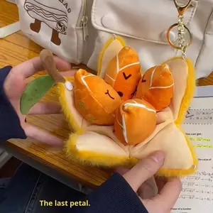 Réaliste Singlehood Internet célébrité ours en peluche poupée porte-clés soulagement du Stress sucre Orange pendentif jouet pour cadeau - Product Image 5