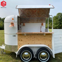 Remorque de café de cuisine, Vintage, boîte de cheval, Bar Mobile, camion de crème glacée, remorque de nourriture, Bar Mobile, remorque de nourriture pour cheval