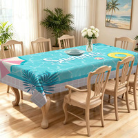Nappe de piscine à motif ondulé flottant, lavable, en polyester, pour fête au bord de la piscine, prix d'usine - Grande Vente