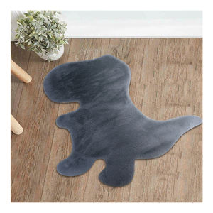 Fabbrica cinese morbida pelliccia di coniglio in poliestere tinta unita di forma speciale tappeto <span class=keywords><strong>Runner</strong></span> con supporto antiscivolo per la decorazione della casa - Product Image 5