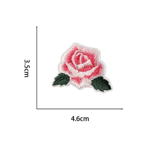 Vente chaude Rose Broderie Petite Fleur <span class=keywords><strong>Tissu</strong></span> Patchs <span class=keywords><strong>Tissu</strong></span> Badges <span class=keywords><strong>pour</strong></span> Vêtement Broderie PU En Gros Ordinateur Brodé - Product Image 3