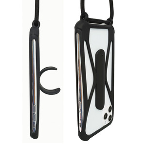 Custodia universale con cordino per telefono cellulare regolabile a mani libere a tracolla per <span class=keywords><strong>iPhone</strong></span> 16 15 12 in Silicone porta telefono con cinturino - Product Image 4