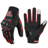 Gants de moto respirants à doigts complets, antidérapants, pour course, motocross, protection résistante à l'usure, écran tactile, extérieur