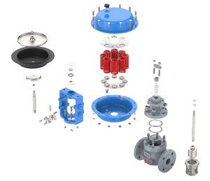 Пневматический регулирующий клапан с электронным управлением, самодействующий, умный, шаровой, герметичный, регулирующего типа, для сброса азота - Product Image 3