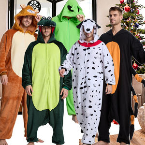 <span class=keywords><strong>Pijamas</strong></span> <span class=keywords><strong>de</strong></span> Forro Polar Térmico Suave <span class=keywords><strong>de</strong></span> Primera Calidad con Bordado <span class=keywords><strong>de</strong></span> <span class=keywords><strong>Animales</strong></span>, con Capucha Delantera, al por Mayor, Ropa <span class=keywords><strong>de</strong></span> Dormir para Parejas, Mujeres y Hombres - Product Image 4