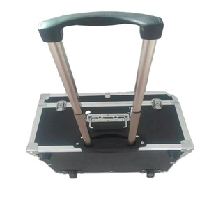<strong>Custom</strong> Removable Lid Trolley <strong>Case</strong> With Wheels Display And Flight <strong>Case</strong> Features Made Of Durable Aluminum For Tool Storage