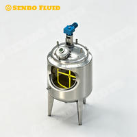 Cuve de mélange automatique pour produits chimiques et cosmétiques en acier inoxydable SUS 304/316L avec chauffage