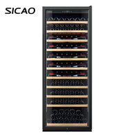 SICAO luxe meubles décoration vin refroidisseur réfrigérateur intégré compresseur réfrigérateur pour cave à vin 5-20C ° Collection