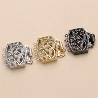 Délicat perle bouton tête quatre rangées collier suspendu Bracelet boucle de connexion résultats de bijoux accessoires de bricolage