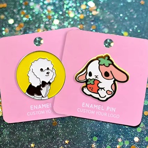 Al por mayor: Pines de solapa de esmalte blando y duro, artesanías metálicas, diseño personalizado, pin de anime y dibujos animados, pines de esmalte con tarjeta de soporte - Product Image 3