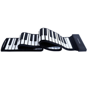 Clavier <span class=keywords><strong>de</strong></span> <span class=keywords><strong>piano</strong></span> électronique portable à 88 touches <span class=keywords><strong>pour</strong></span> <span class=keywords><strong>débutants</strong></span>, en silicone souple roulé à la main, en plastique épais monobloc, livraison directe - Product Image 6