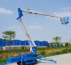 Crawler kompak angkat hidrolik 8 m-24 m melacak-utuh Platform pekerjaan udara Platform perayap keranjang angkat Cherry Picker Spider - Product Image 4