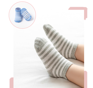 Bas de contention pour bébés et tout-petits en coton respirant, écologiques, antidérapants, pour garçons et filles, paquets de 6 paires - Product Image 4