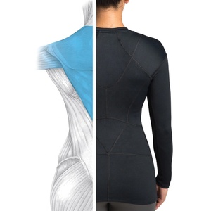 Chemise de compression pour femme à manches longues 2.0, séchage rapide, respirante, anti-rides, écologique, col rond, en spandex/polyester, décontractée - Product Image 4