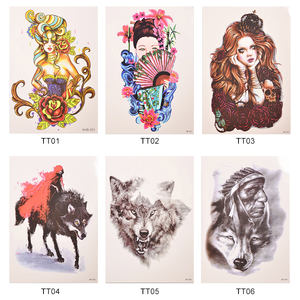 Autocollant de <span class=keywords><strong>tatouage</strong></span> temporaire à l'eau, 100 pièces, grand <span class=keywords><strong>bras</strong></span>, manches longues, vente en gros, usine, à bas <span class=keywords><strong>prix</strong></span> - Product Image 6