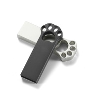 Clé USB personnalisée 64 Go en métal en forme de patte de chat USB 2.0 3.0 avec gravure haute vitesse Garantie 1 an - Nouveau souvenir de remise de diplôme
