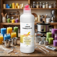 Colorant liquide pour bougies 1 kg, soluble dans l'huile, pour la fabrication artisanale de bougies, cire de soja et de coco, pigment de haute pureté