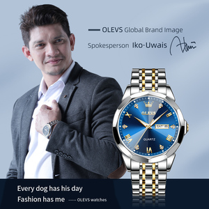 OLEVS 9931 Top Brand originale orologio <span class=keywords><strong>da</strong></span> <span class=keywords><strong>uomo</strong></span> al quarzo in acciaio inossidabile impermeabile elegante specchio a rombo orologio <span class=keywords><strong>da</strong></span> polso <span class=keywords><strong>da</strong></span> donna per regalo - Product Image 5