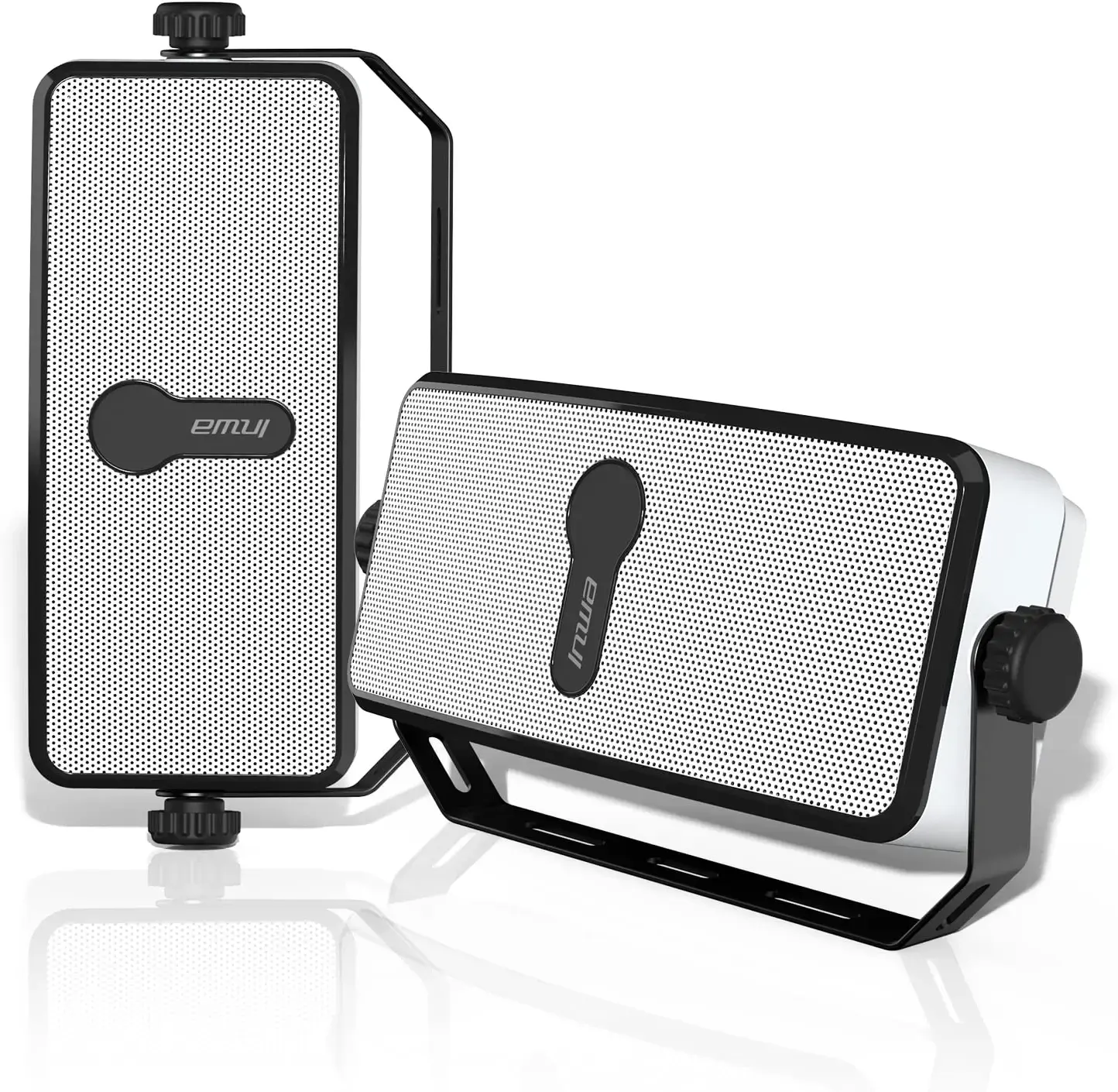 Blue Inwa BT Outdoor Speaker IPX5 Waterproof Wall Mount Speaker Wireless Sync up to 100 Speakers Connect Seamlessly to